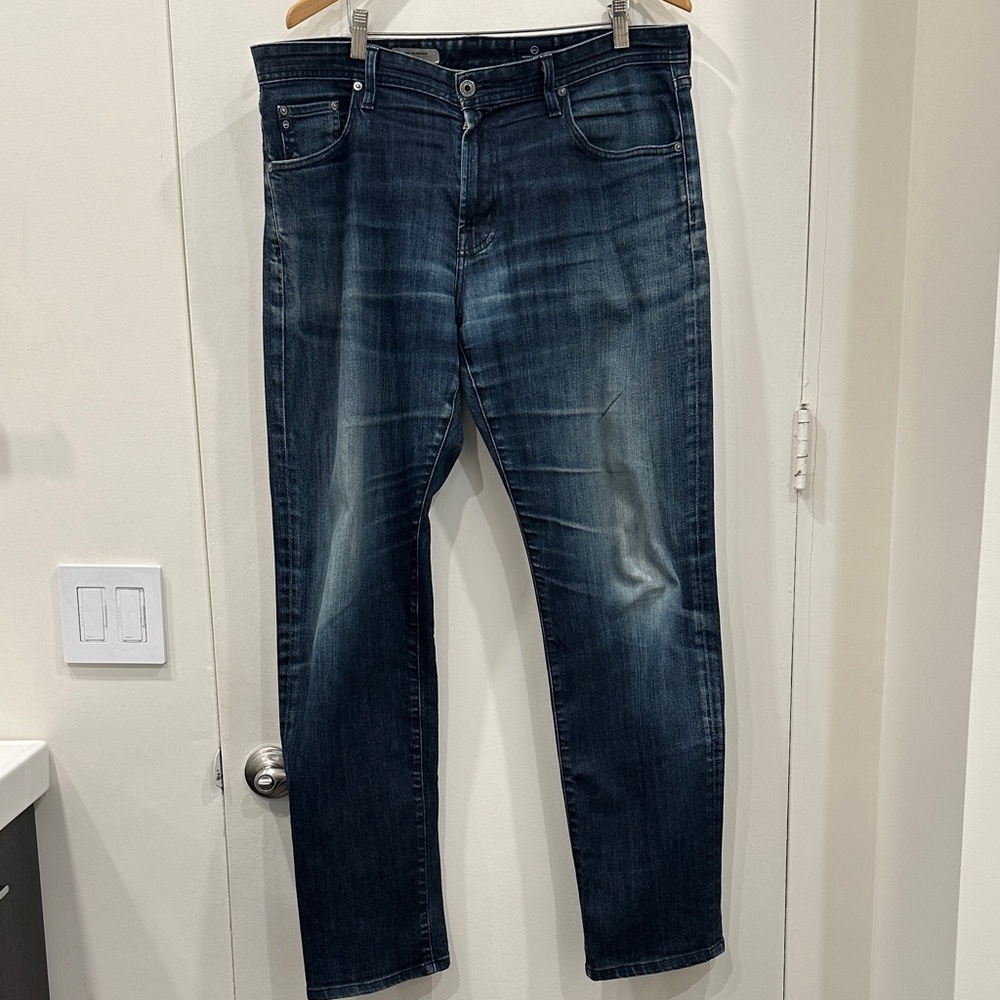 AG Adriano Goldschmied Classic Indigo Men's Straight Jeans